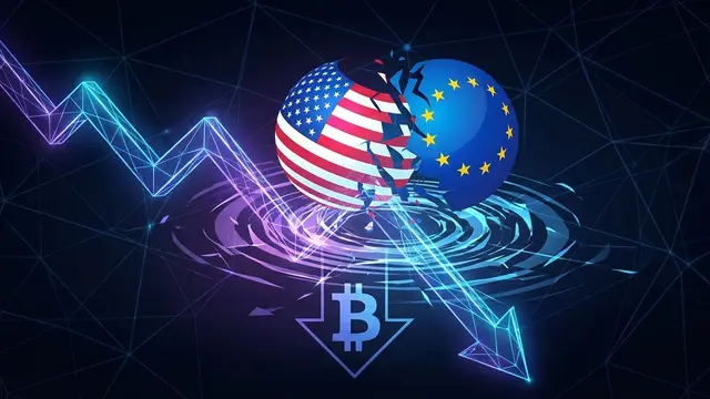 Bitcoin Falls Below $92,000: US-EU Trade Conflict Weighs on Crypto Markets