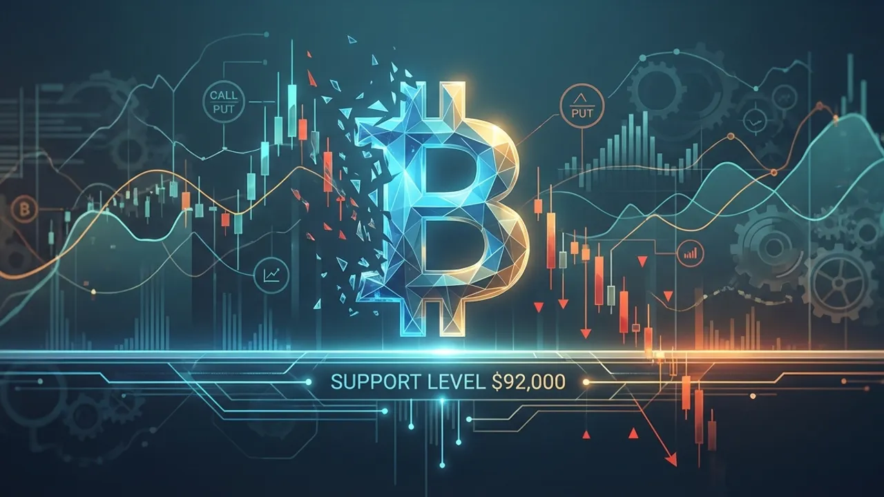 Bitcoin Traders Eye $92,000 Support Level as Derivatives Metrics Show Weakening Sentiment