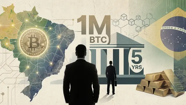 Brazil Proposes Strategic Bitcoin Reserve Targeting 1 Million BTC Over Five Years